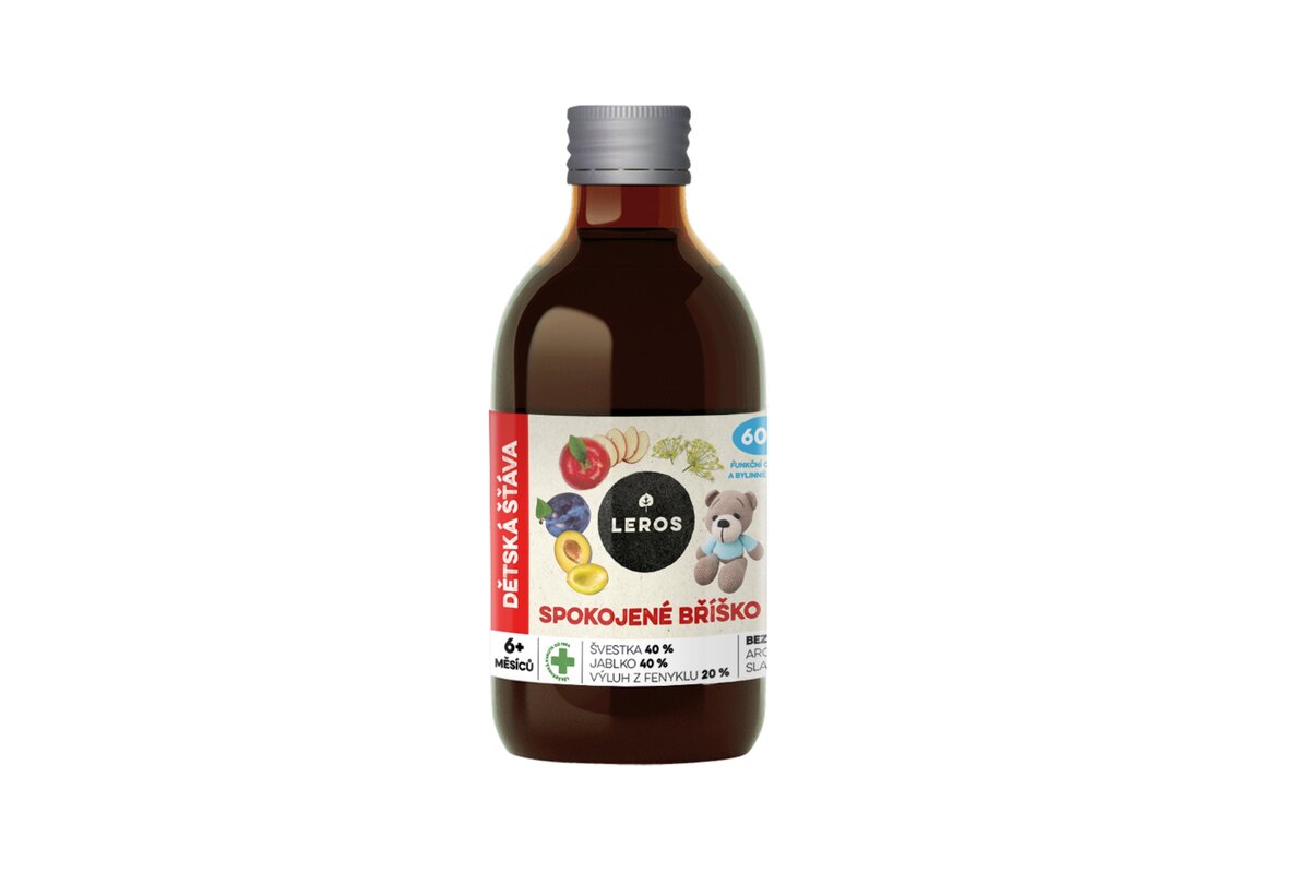 Detská šťava Spokojné bruško 250 ml Leros
